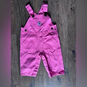 NWOT Carhartt Pink Baby Overalls
